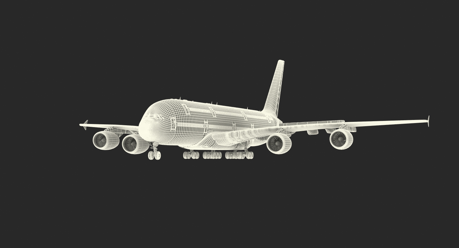 Airbus A380 1000 Air France 3D